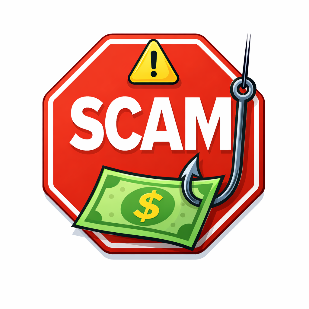 Never Get Scammed logo